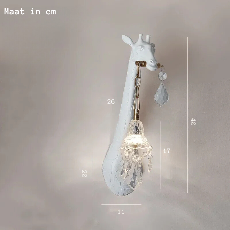 Elegant Giraff Vägglampa – Lyxig och Unik Design