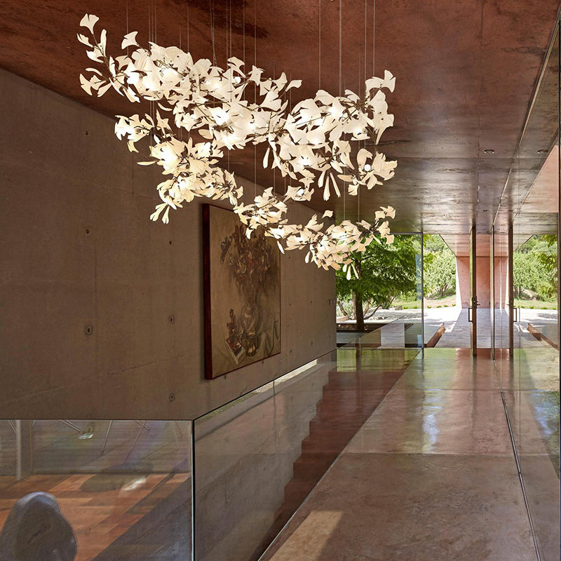 OliviaLeaf - Elegant taklampa i ginkgo-form
