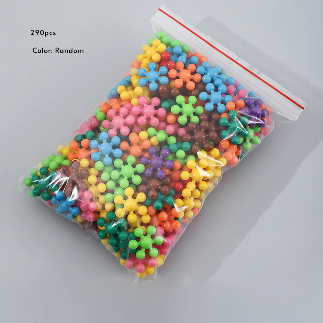 Montessori Snöflinga Byggblock