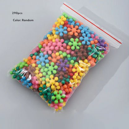 Montessori Snöflinga Byggblock