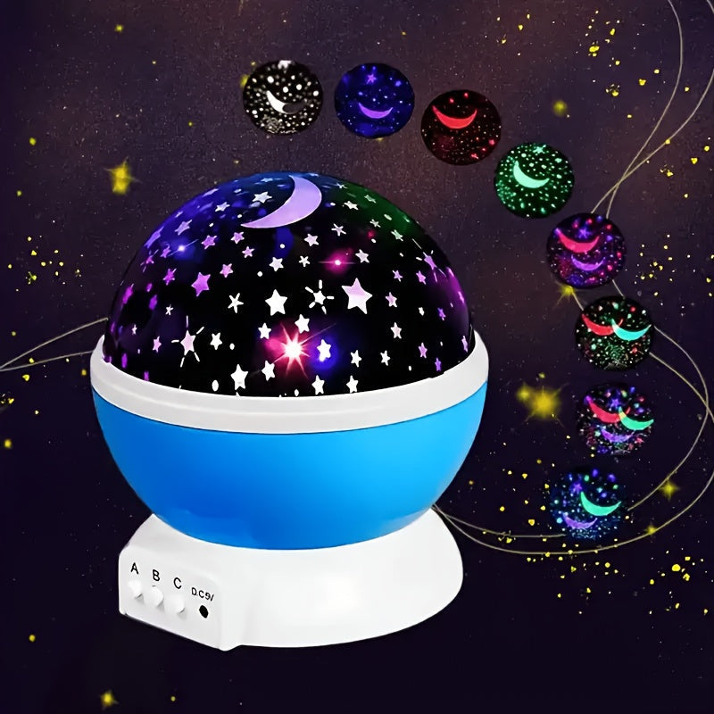 StarGlow - LED Sternprojektor Nattlampa med Justerbara Färger och USB-Strömförsörjning