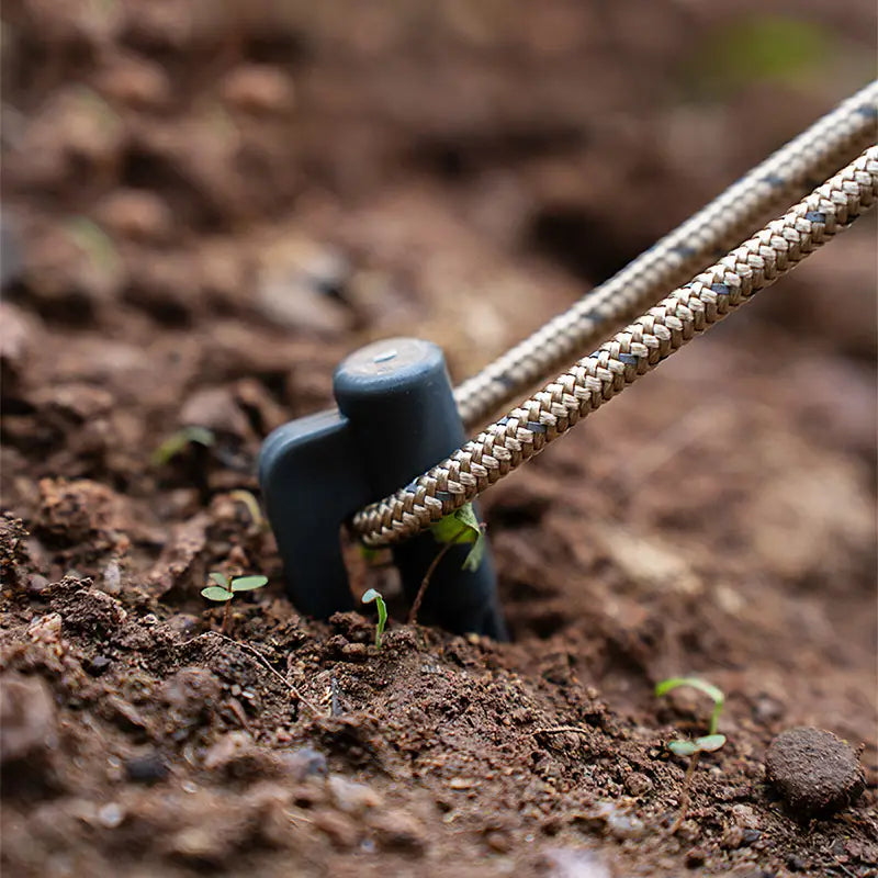 Plastplast tältspikar med krokar – Camping jordspikar för presenningar och tarp