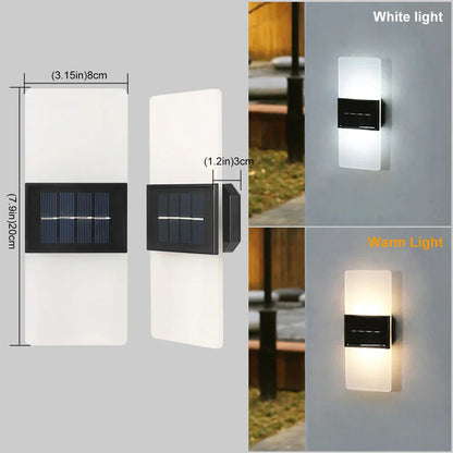 LuminaraSolar - LED Utomhusvägglampa på Solenergi