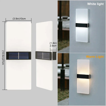 LuminaraSolar - LED Utomhusvägglampa på Solenergi