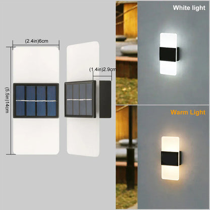 LuminaraSolar - LED Utomhusvägglampa på Solenergi