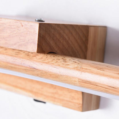 Ozawa Modern LED VÄGGLAMPA Linjär, Inomhus, Badrum, Akryl Trä