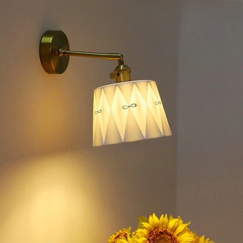 ZenGlow - Japansk Retro Vägglampa med Dragströmbrytare