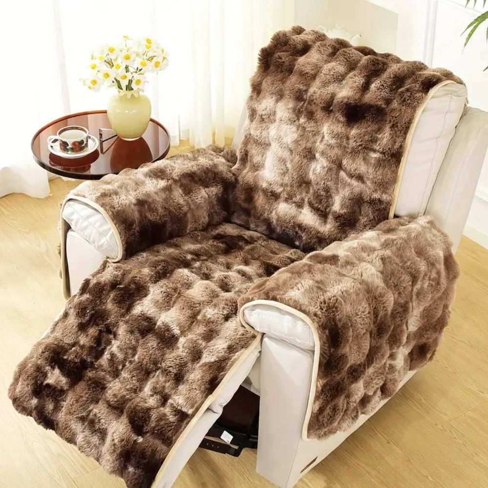 Sammet Plush Recliner Sofföverdrag