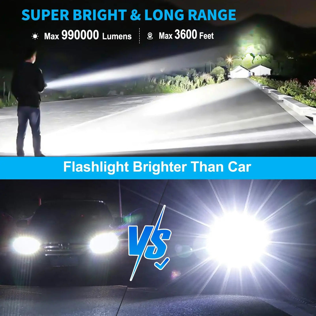 90000 Lumen Xhp50.2 Mest kraftfulla ficklampa