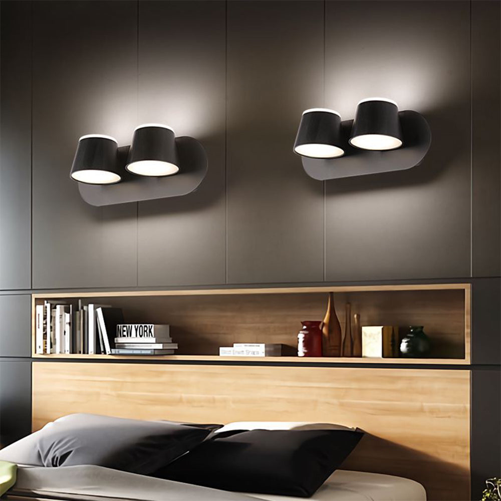 Cooley Moderne LED Vägglampa Svart Bad/Sovrum Metall Akryl 1/2/3-Ljus