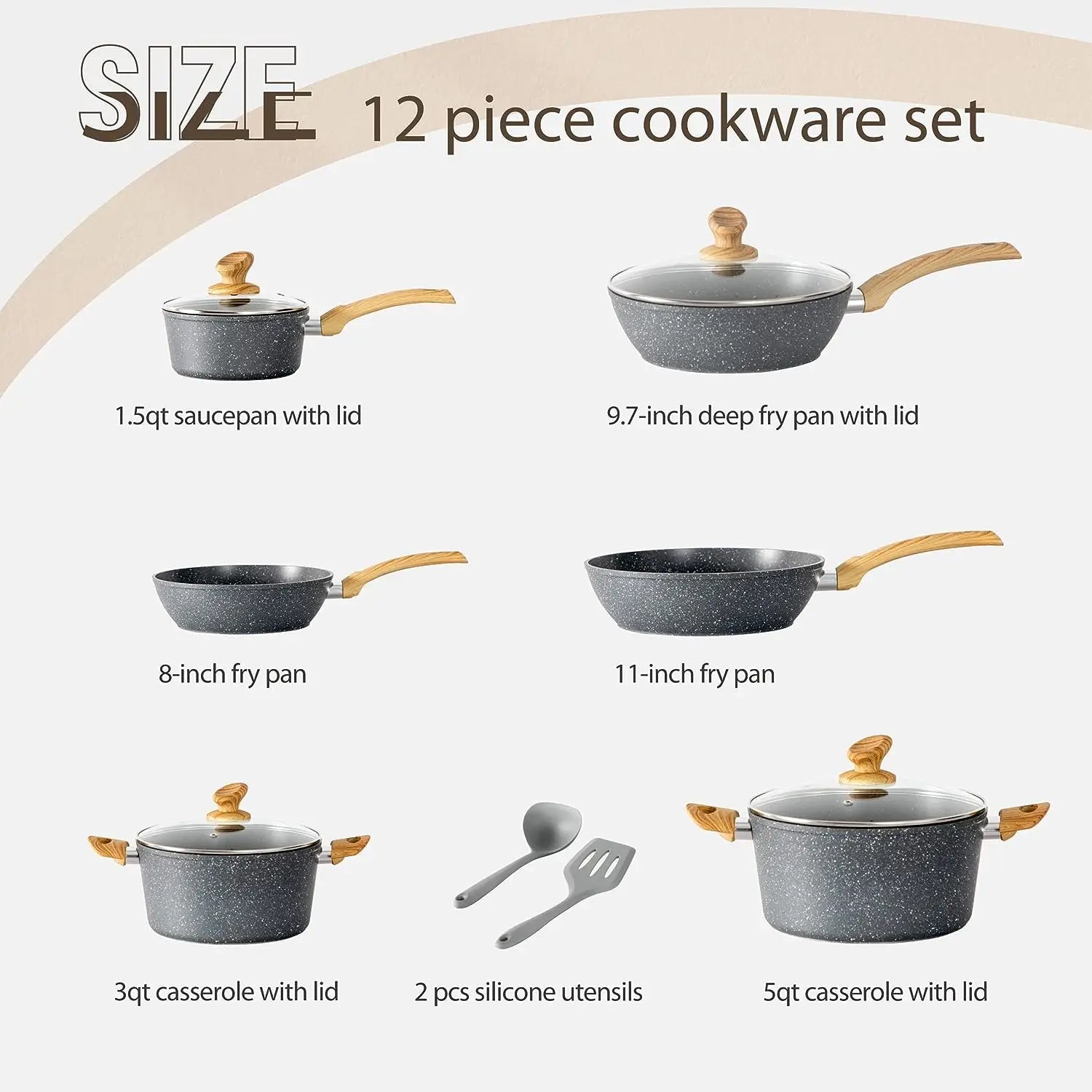 12-delars nonstick kittelförsäljning