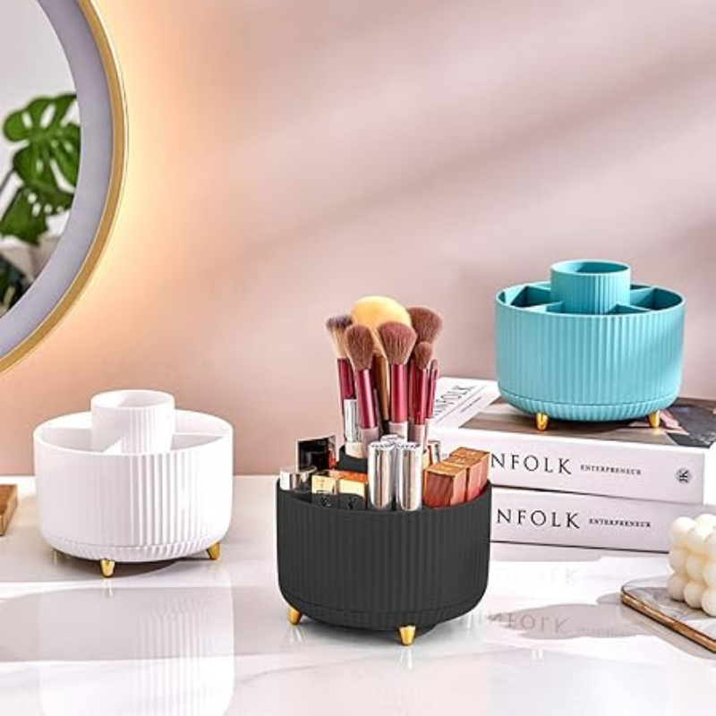Makeup Organiser | 360° Rotating Förvaringsställ för Sminkbord