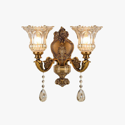Amélie Vintage Vägglampa - Inomhus - Tvålampor - Guld - Sovrum/Vardagsrum - Metall
