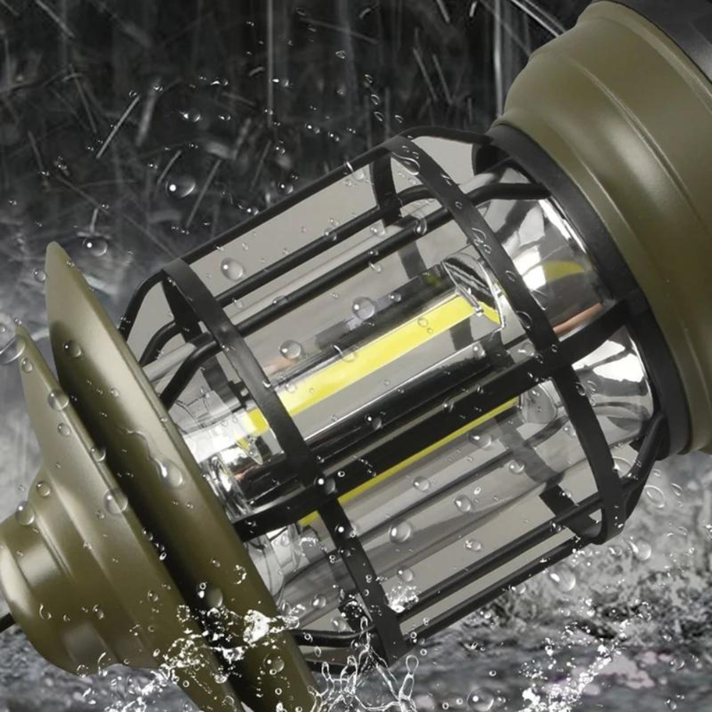 RetroFlame - Vintage LED lykta för utomhusäventyr