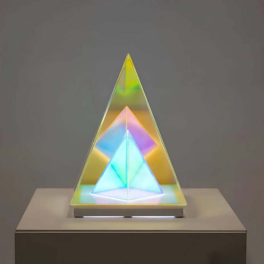 PrisimGlow - Elegant prism-shaped table lamp for soft ambient lighting in any room