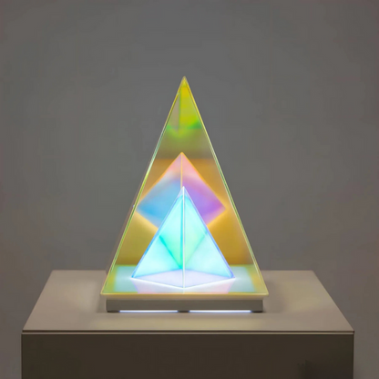 PrisimGlow - Elegant prism-shaped table lamp for soft ambient lighting in any room
