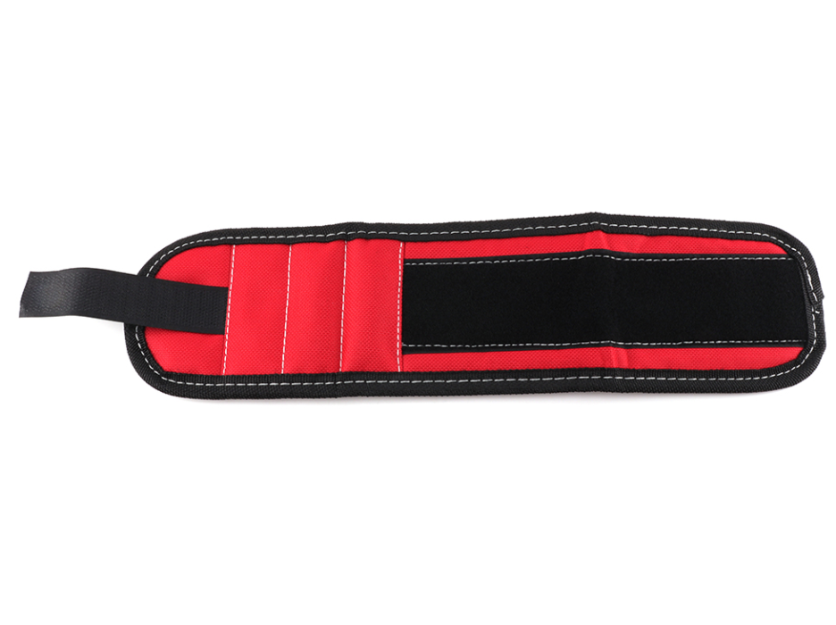 Magnetiskt verktygs-hållararmband för skruvar och spik
