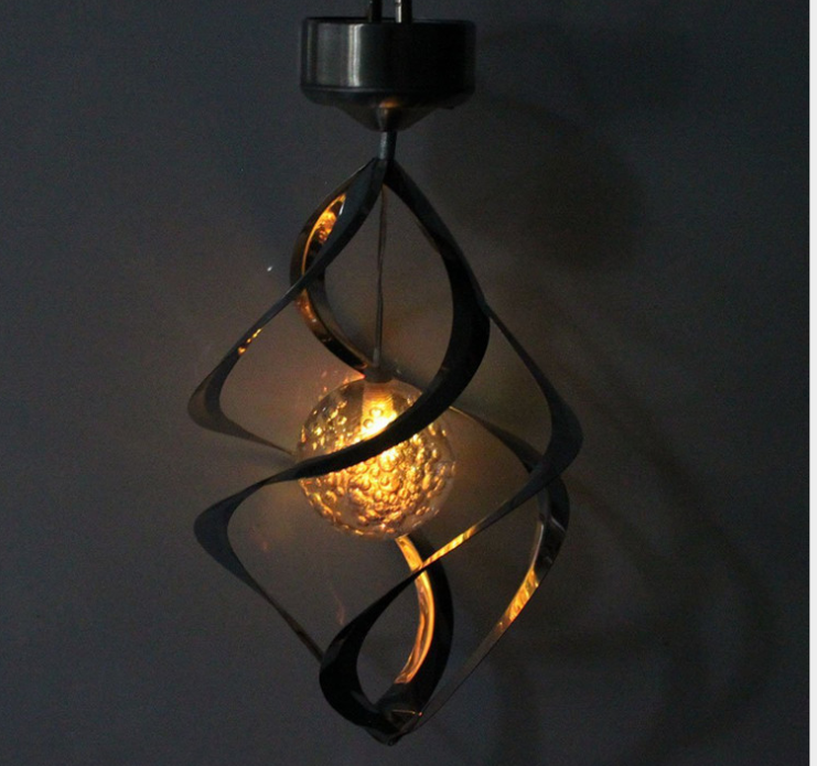 LED Solarsvindspel med färgskiftning – Dekorativ trädgår belysning för utomhusbruk