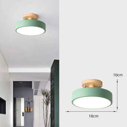 Illumine Halo | Taklampa av trä med integrerad LED i minimalistisk stil