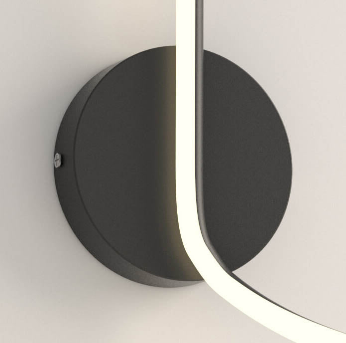 Minimalistisk kreativ bågar linjer LED-vägglampa med 1 ljus