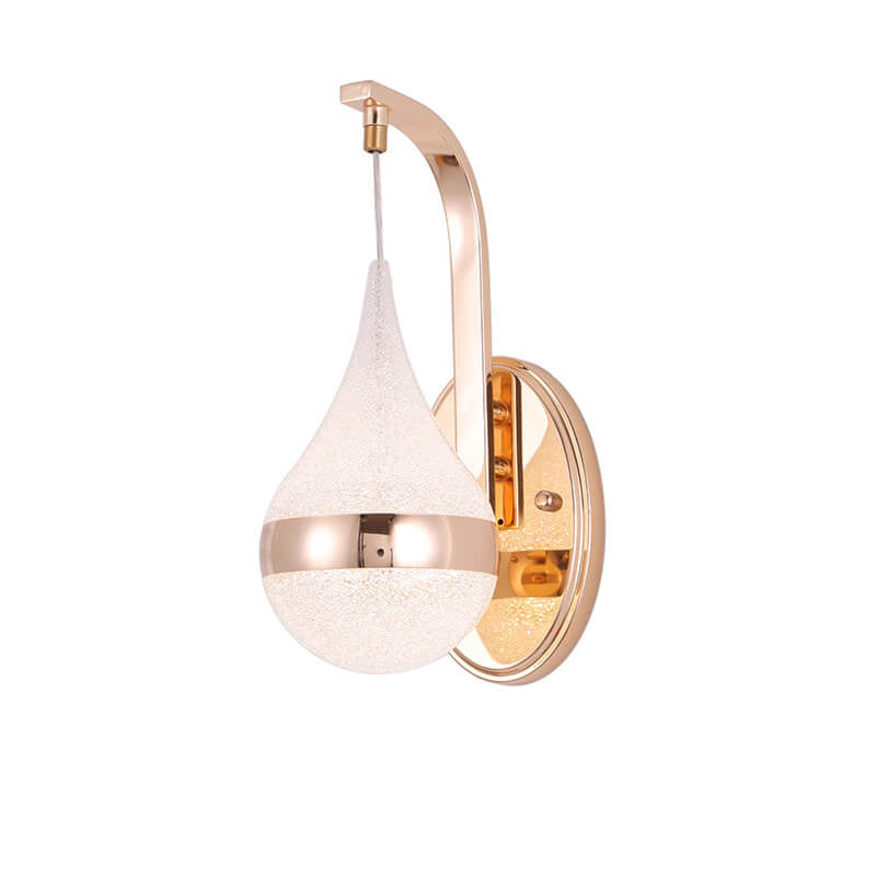 Minimalistisk droppformad LED-vägglampa med 1 ljus