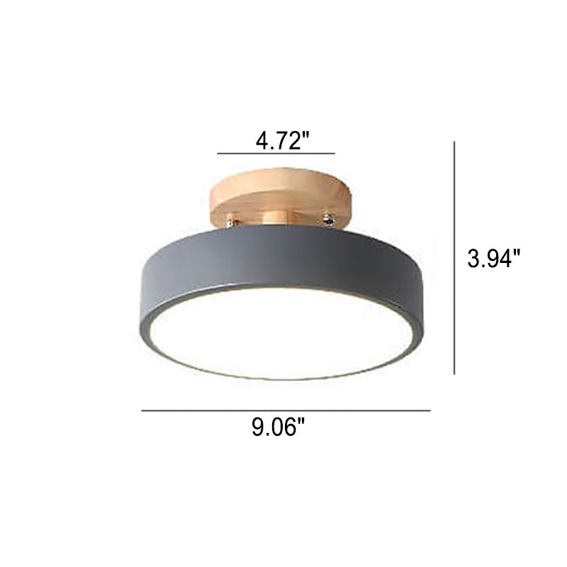 Skandinavisk Stil Rund LED Semi-Inbyggd Taklampa