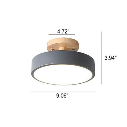 Skandinavisk Stil Rund LED Semi-Inbyggd Taklampa