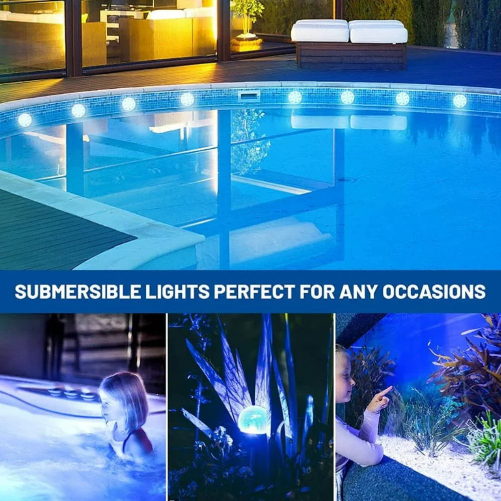 RoyaleGlow Färgglada Nedsänkbara LED Poolfestljus