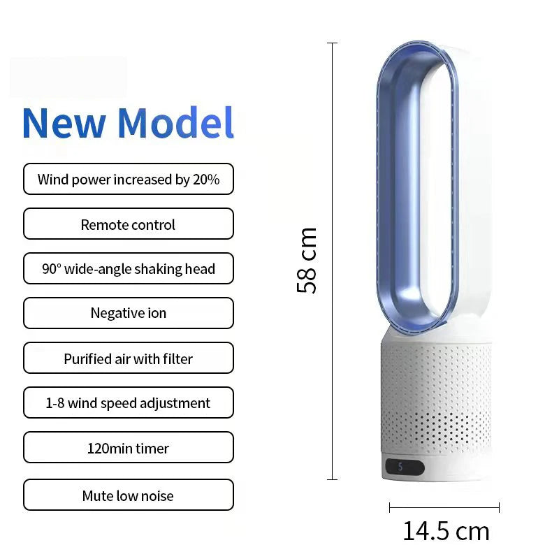 Airpure | 3-i-1 Luftkylare med Luftrenare | Oscillation och Touch LED