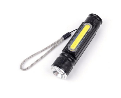 USB Uppladdningsbar Magnetisk Ficklampa – LED Nödbelysning med Magnet och Bärrem