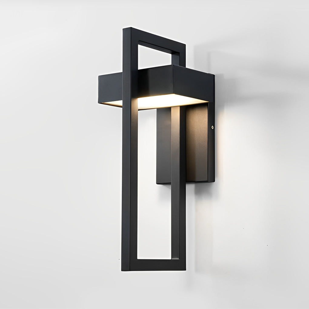 Utomhus Vägglampa Modern Svart LED Lampa