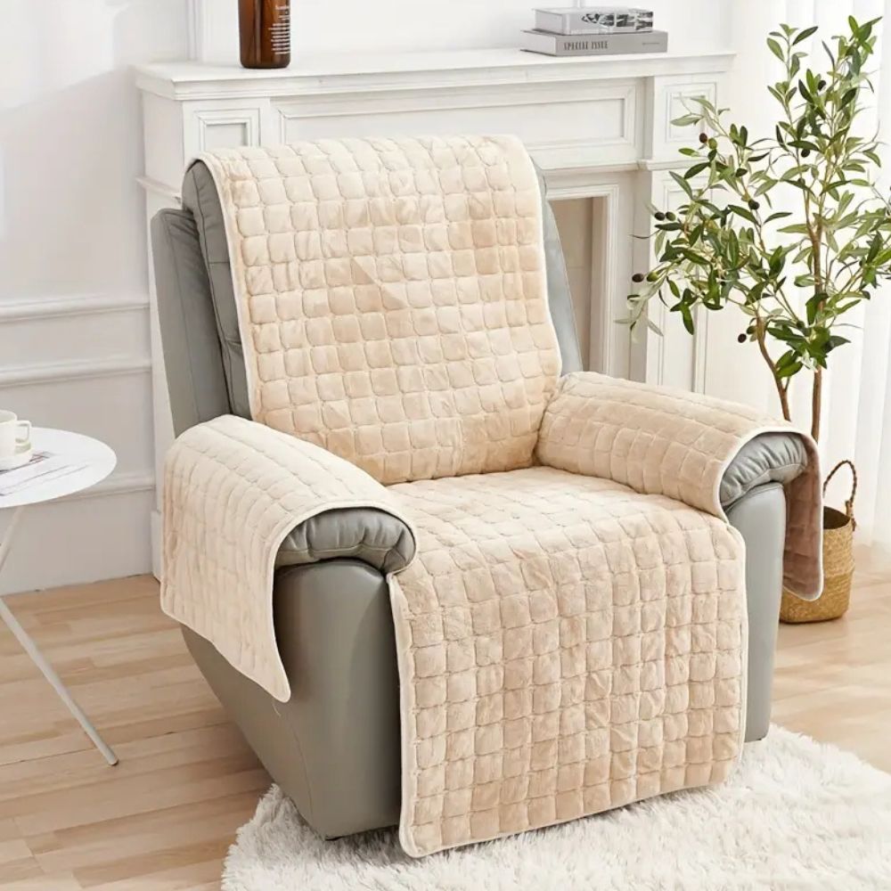Sammet Grid Recliner Täckning