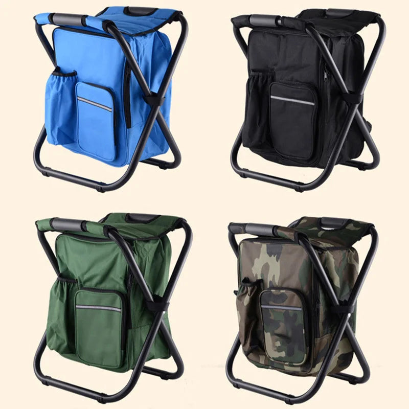 Carvallo Outdoor-Hocker TrekChill SeatCooler | Fällbar campingstol med integrerad kylbox | Vattentät & Bärbar | 150 kg belastningskapacitet