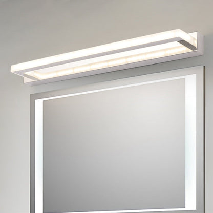 Leigh Rektangulär Spegelfront LED Vägglampa - Sovrum Metall/Akryl