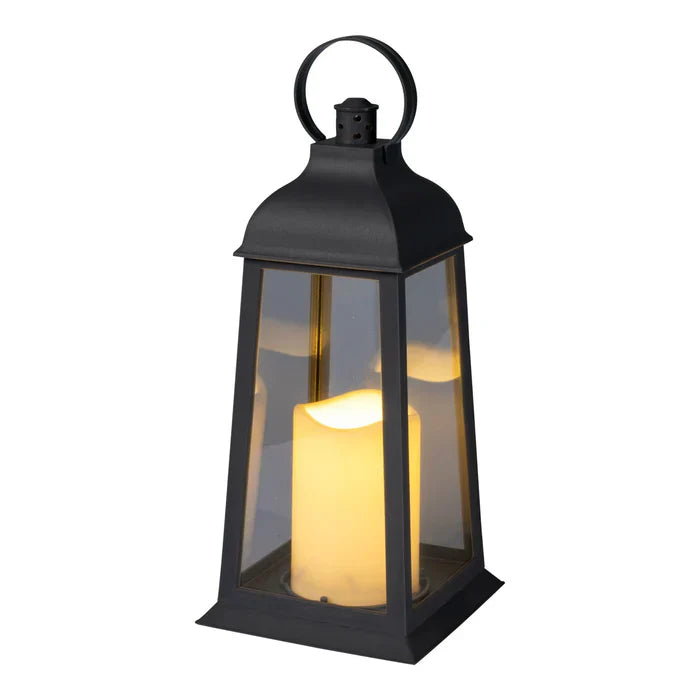 LED-lampa i set – 2 stycken med realistisk ljusflimring för inomhus och utomhus