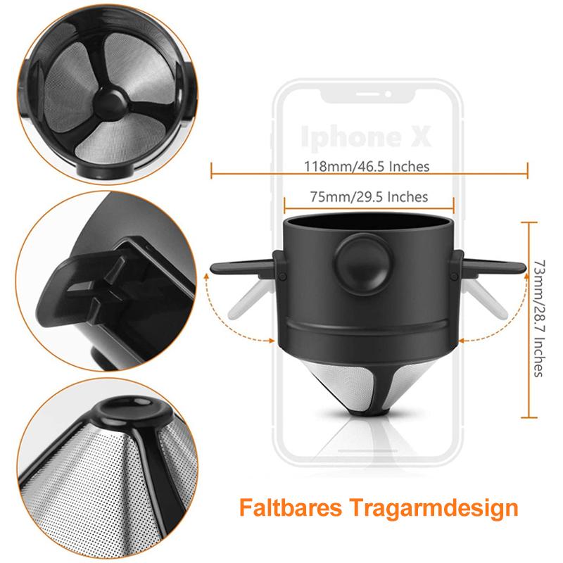 Carvallo - Kaffeefilterkopp i rostfritt stål