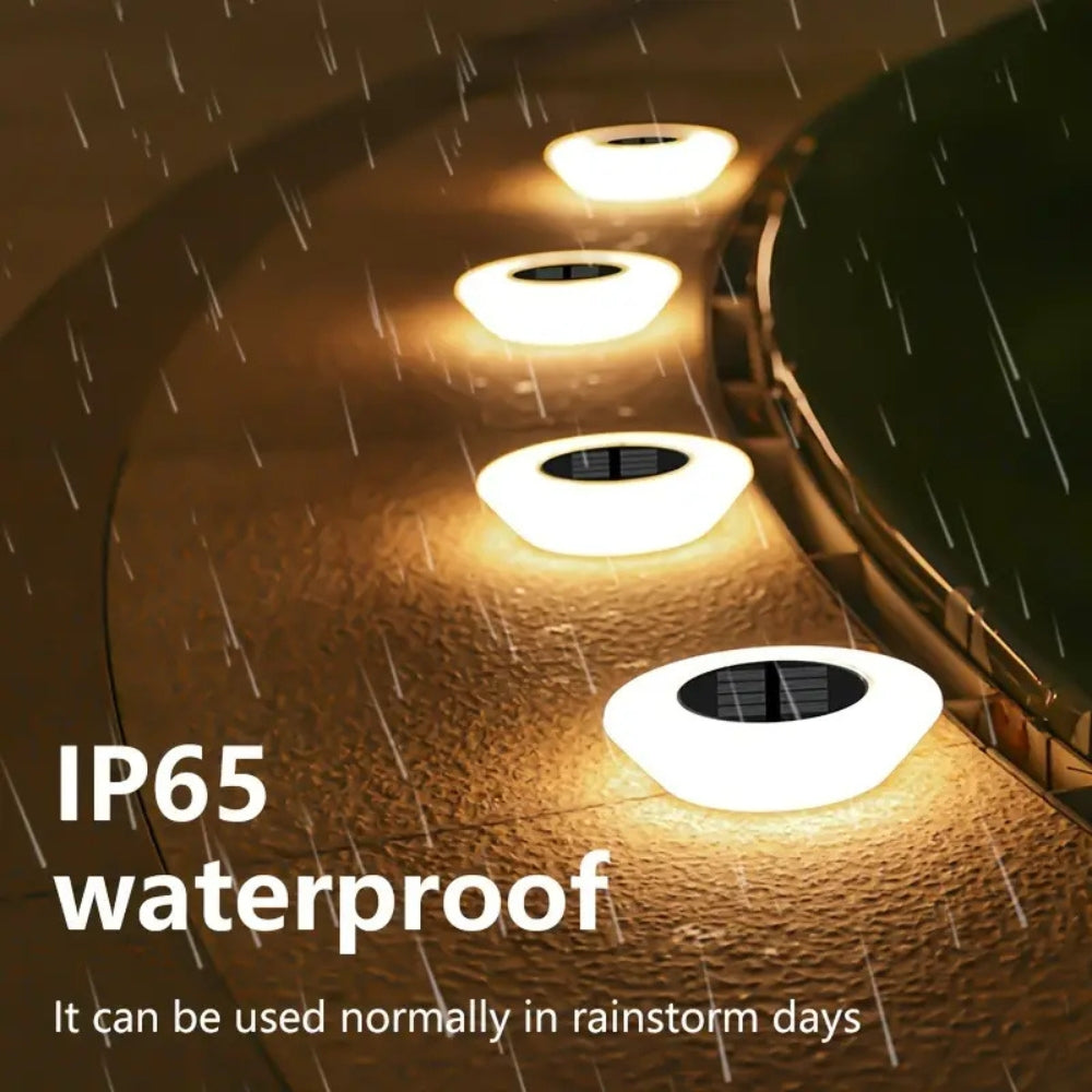 Solar LED utomhus gångvägsbelysning | 4 Pack