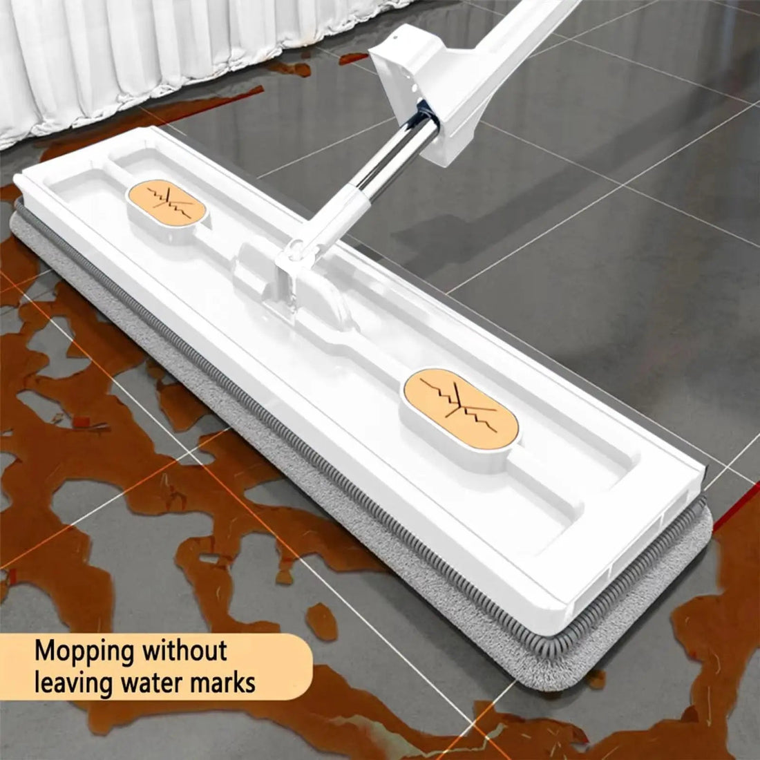 Hands-Free Mikrofiber Platt Mopp