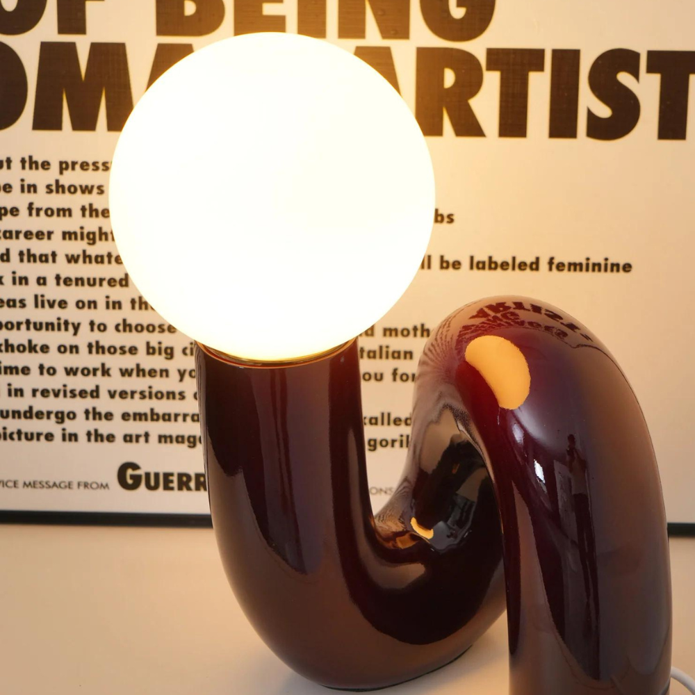 Carvallo - Modern glasbordslampa med varm belysning