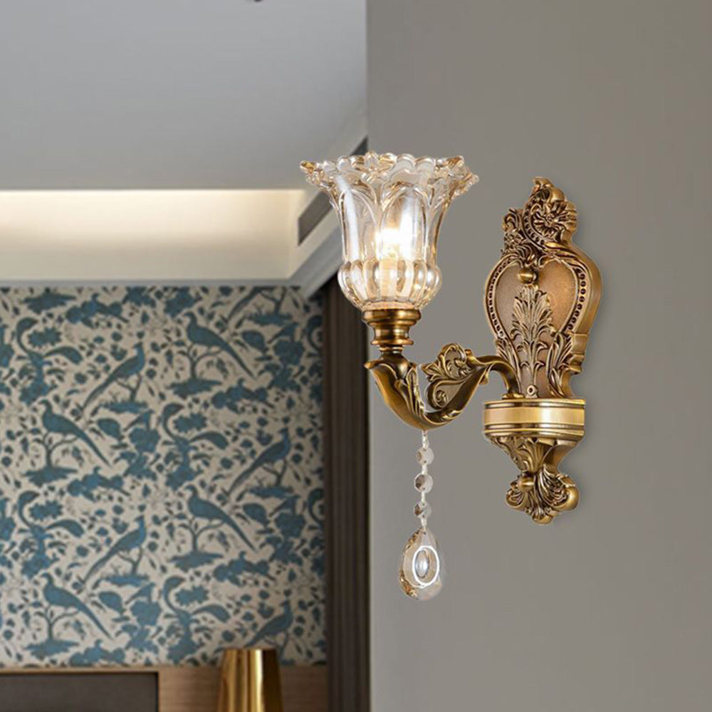 Amélie Vintage Vägglampa - Inomhus - Tvålampor - Guld - Sovrum/Vardagsrum - Metall