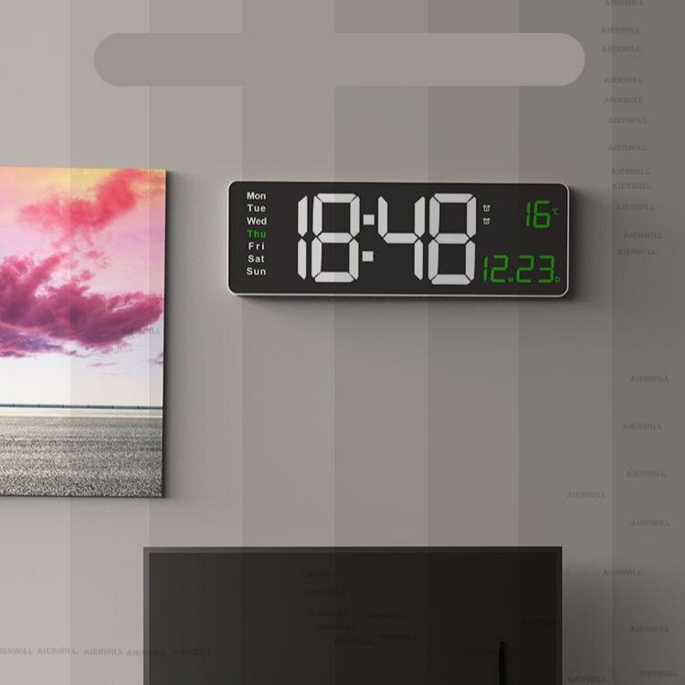 Carvallo - Elegant digital klocka med ljus skärm och modern design för varje rumsinredning