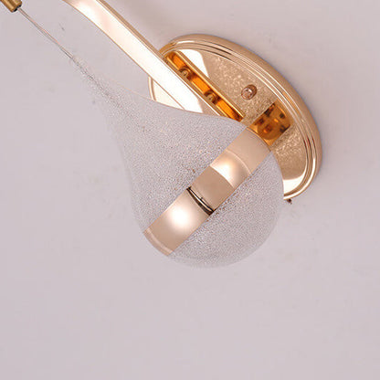 Minimalistisk droppformad LED-vägglampa med 1 ljus