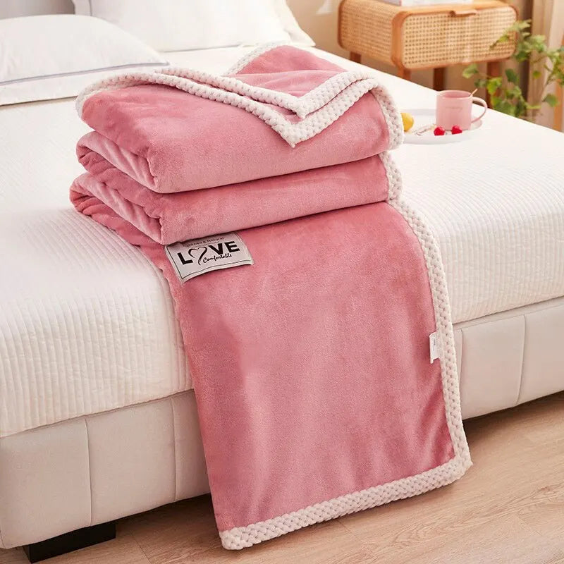 Flanell-Fleece Mysfilt i Rosa