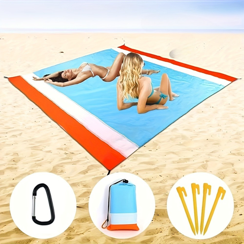Vattentät Strandfilt | Sandfri Utomhusmatta för Camping