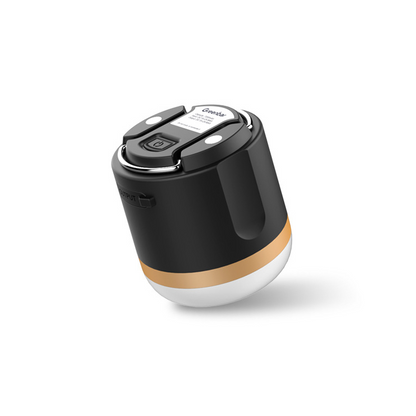 Bärbar LED Campinglampa med Powerbank – Uppladdningsbar, USB-port, för utomhus och nödsituationer