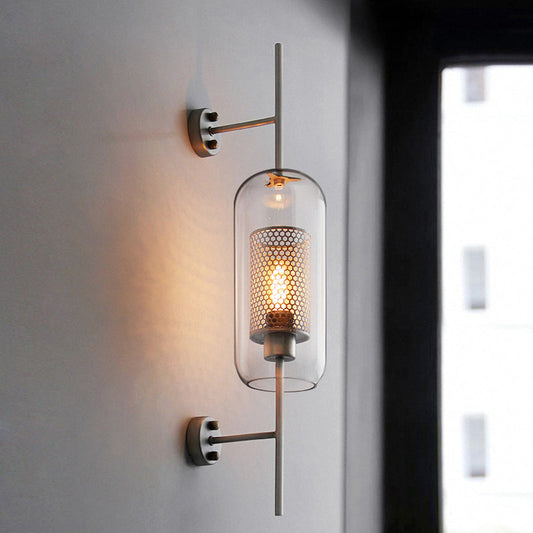 Modern Glasboll Vägglampa | Enkel Glödlampa Sconce | Järn & Glas Armatur | Brick by Brick