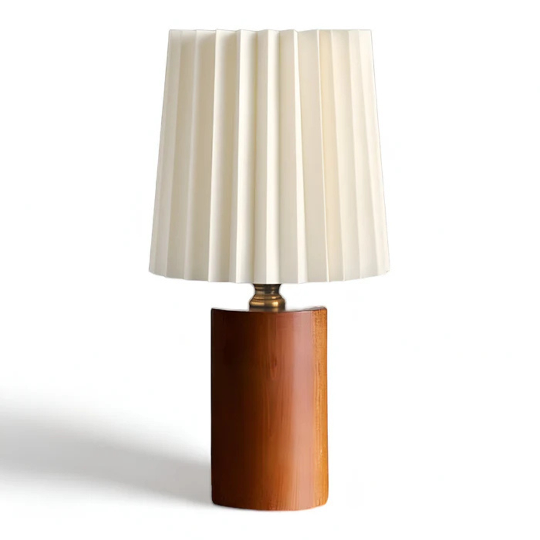 LED bordlampa i skandi-design av trä