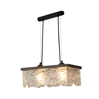 1/2-Ljus Glas 3-Stegs Dimbara Krona Lampa Matrum Belysning