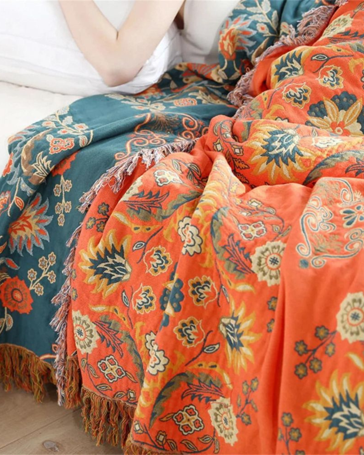 Carvallo – Lyxig Bomull Fil med Varm Marigold Nyans & Bohemisk Charm