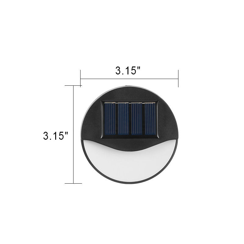 LED-Solarlampa - Terrassbelysning för utomhusbruk, Rund, Fyrkantig, Vattentät